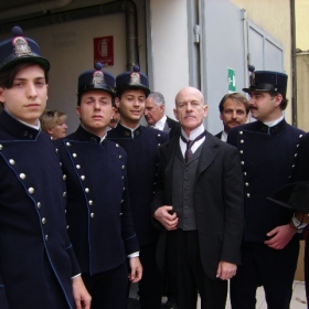 Marino F.Arrigoni(Capo della Polizia) con la squadra di poliziotti fra cui Andrea Rinaldi