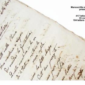 Manoscritto autografo conservato all'Archivio di Stato di Pistoia